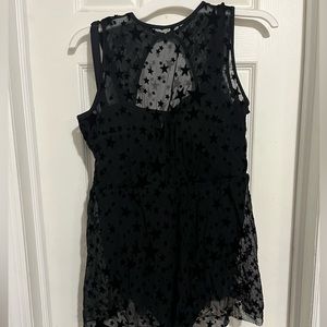 Black stars bathing suit torrid size 0, never worn